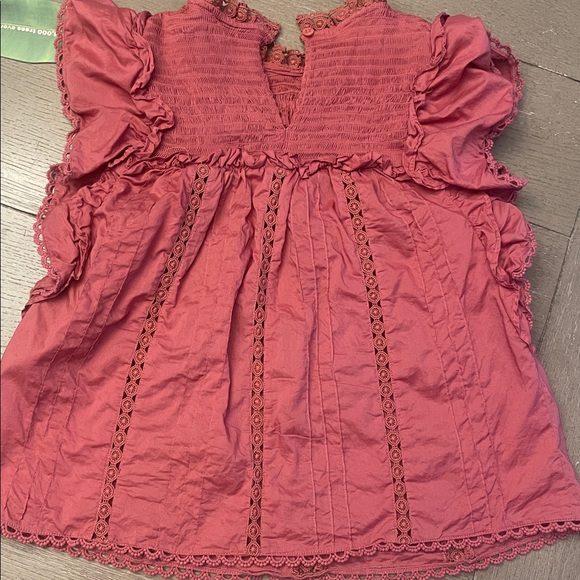 NWT FARM Rio Blush Ruffles top - Picture 4 of 4